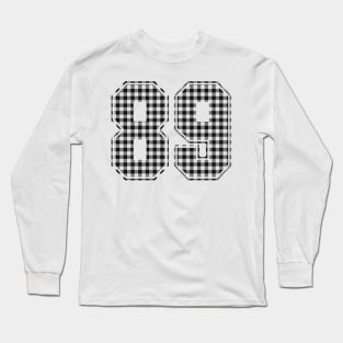 Plaid Number - 89 - Dark Long Sleeve T-Shirt